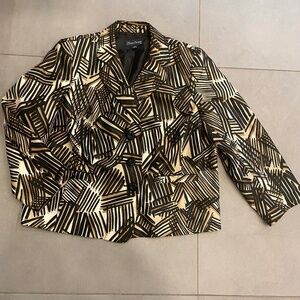 $129 Evan Picone Suit Blazer Geometric Patterns Size 22W Business Casual Women’s
